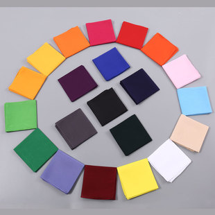 Unisex Solid Color Square Scarf Multifunctional Decorative Plain Headscarf Hip Hop Style Decorative Belt Ponytail Headband