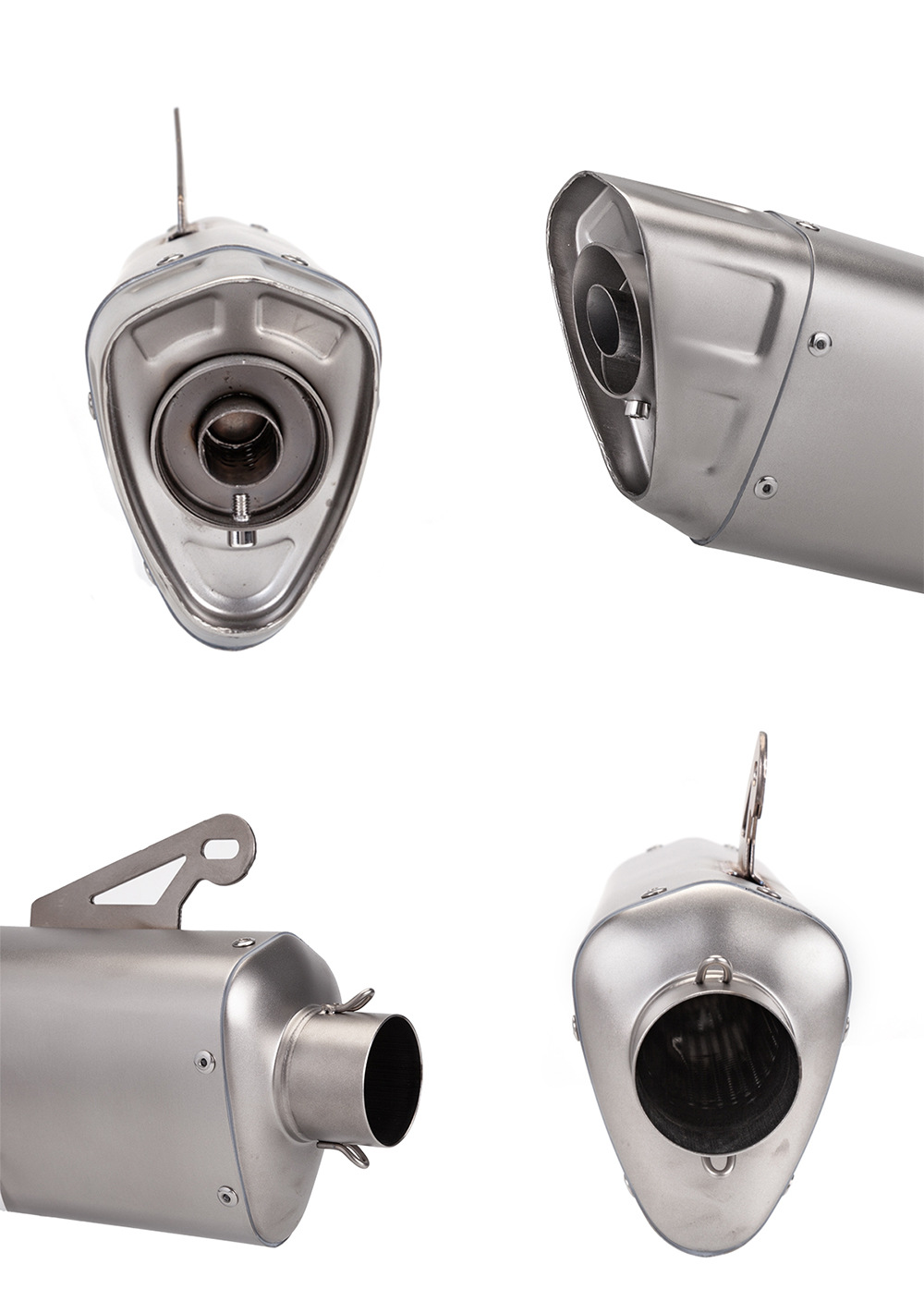 Motorcycle modified M12-B stainless steel universal exhaust pipe tail muffler 51mm diameter non-destructive installation
