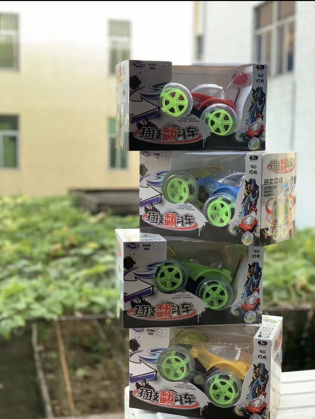 18cm dump truck green rechargeable version-chinese color box packaging