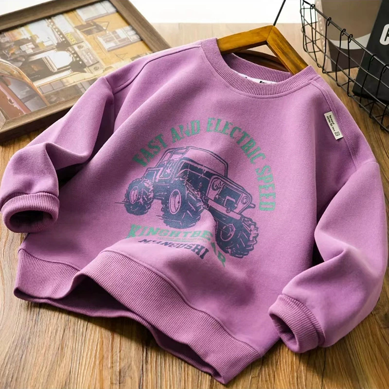 Children's cartoon spring sweatshirt for boys for leisure for elementary school students, children's clothing, trend of season