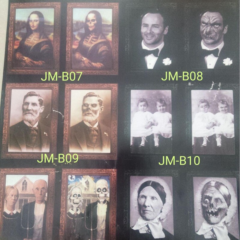 Amazon Halloween 3D Ghost Festival Transforming Photo Frame Album Decoration Scene Setup Props Essential for Indoor Use