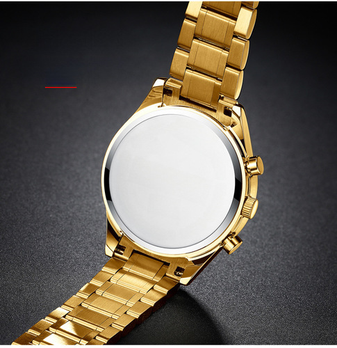Popular nibosi new wrist watch, casual hollow mechanical design men's watch, multifunction quartz student watch