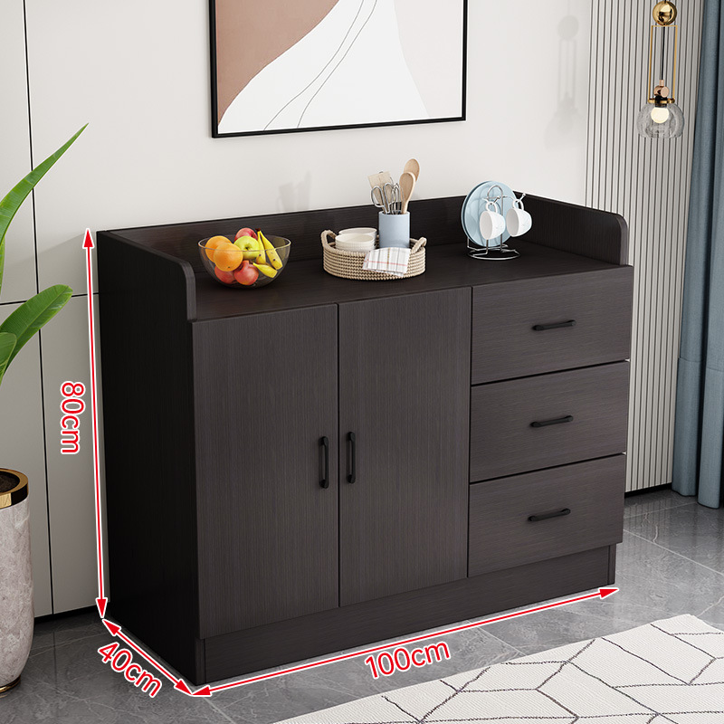 Sideboard Cabinet Household Storage Cabinet Living Room Wooden Cabinet Kitchen Cabinet Wall Integrated Storage Cabinet Tea Cabinet