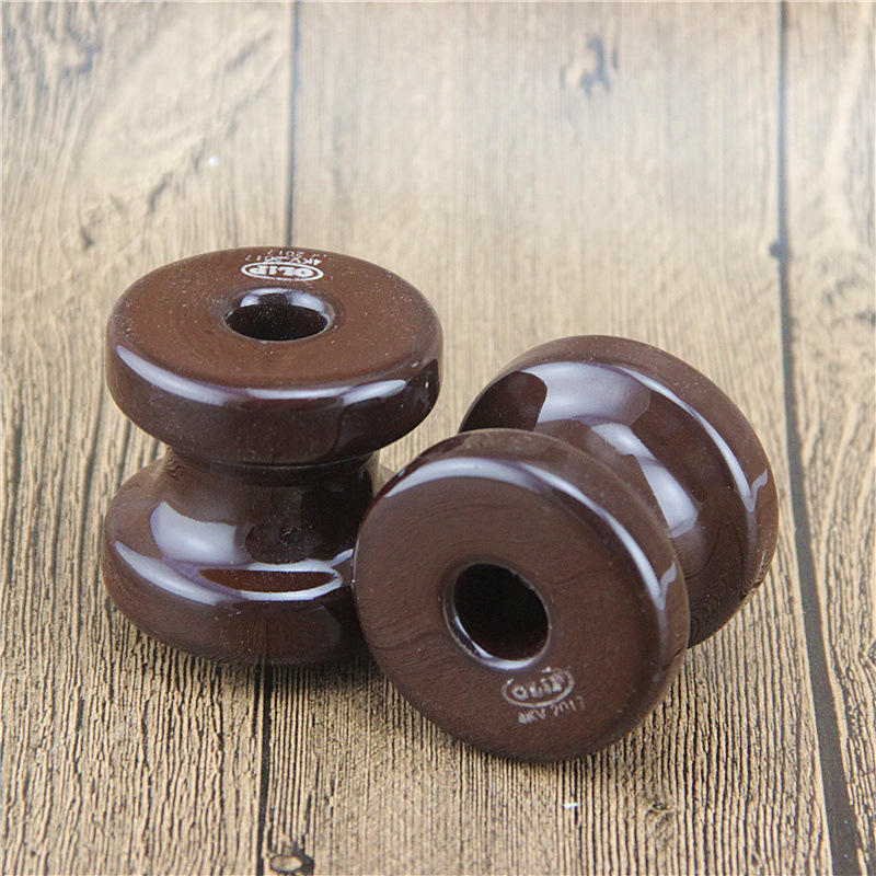 电线线路使用 陶瓷绝缘子 低压线轴绝缘子 AR53-2 蝶式绝缘子