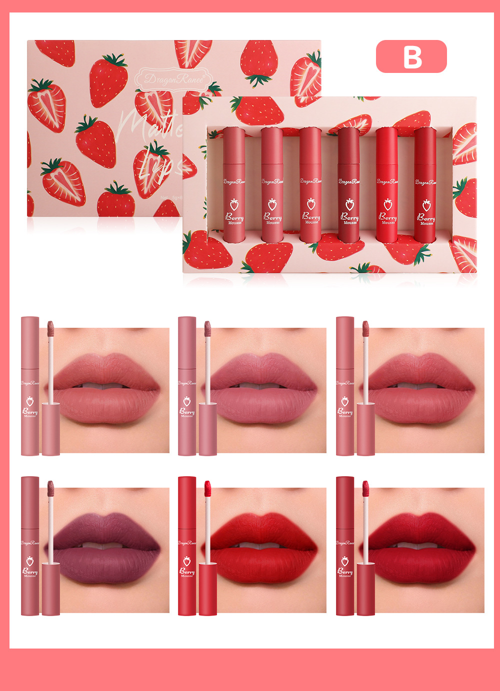 Elegant Solid Color Plastic Lipstick display picture 2