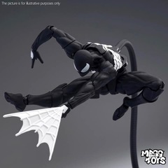 MESS TOYS ブラックネイバーソンビア スパイダーマン ブラックヴェノムスーツ 関節可動フィギュアモデル