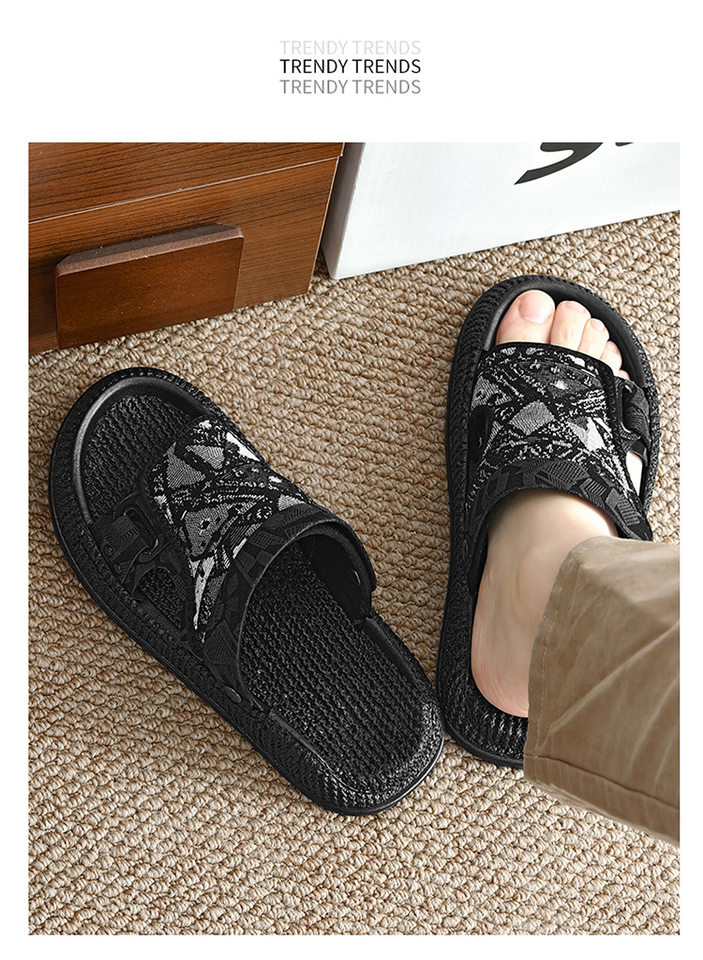 Dép sandal nam cỡ lớn hở ngón chống trượt kiểu Birkenstock đi biển — 8032 màu đen, 8032 xanh lá cây, 8032m màu chi tiết 16