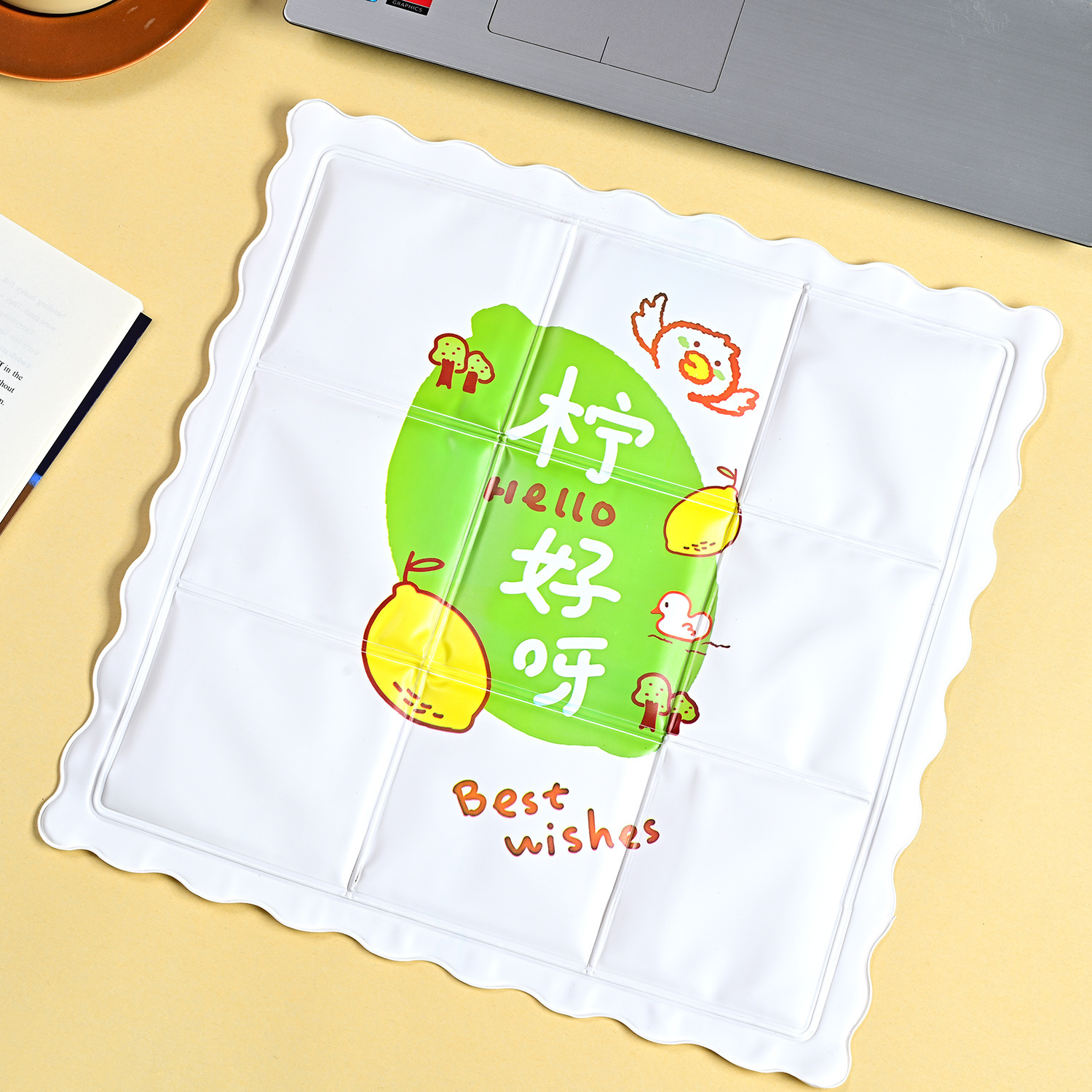 New Ice Pads for Summer, Cooling Products for Students, Ice Crystal Car Cartoon Gel Seat Cushions, Pvc Ice Seat Cushions Wholesale