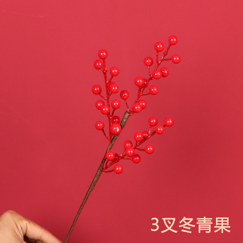 Flor de simulación dorada Phalaenopsis flor dorada de Año Nuevo 3 hortensias de madera flor de plástico dorado hoja dorada material de flor dorada