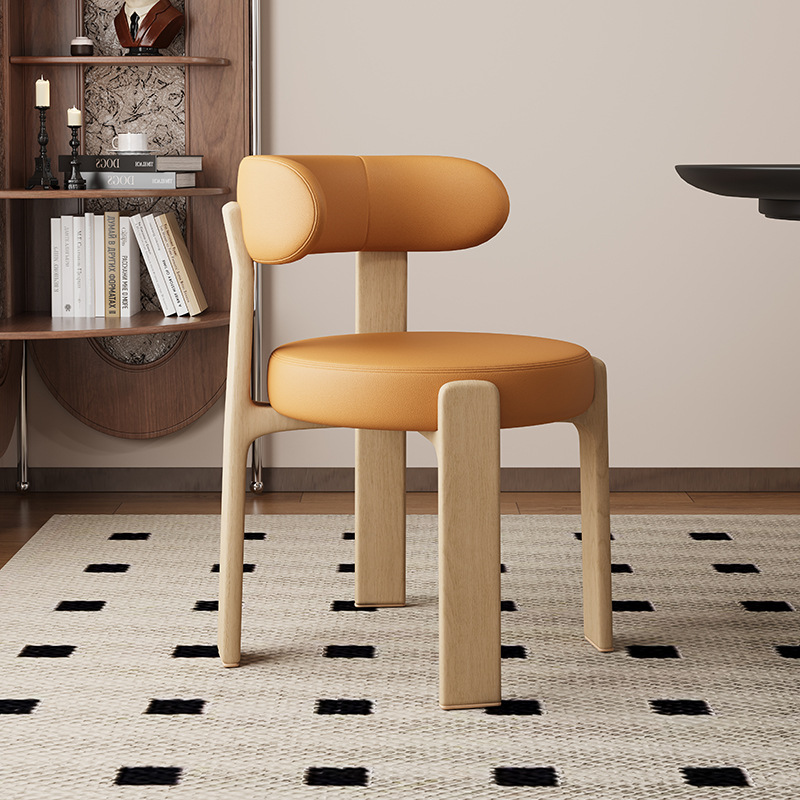 Sillas de comedor de madera sólida retrógrada francesa sillas de comedor de estilo medieval sillas de diseño de alta calidad sillas de respaldo nórdicas