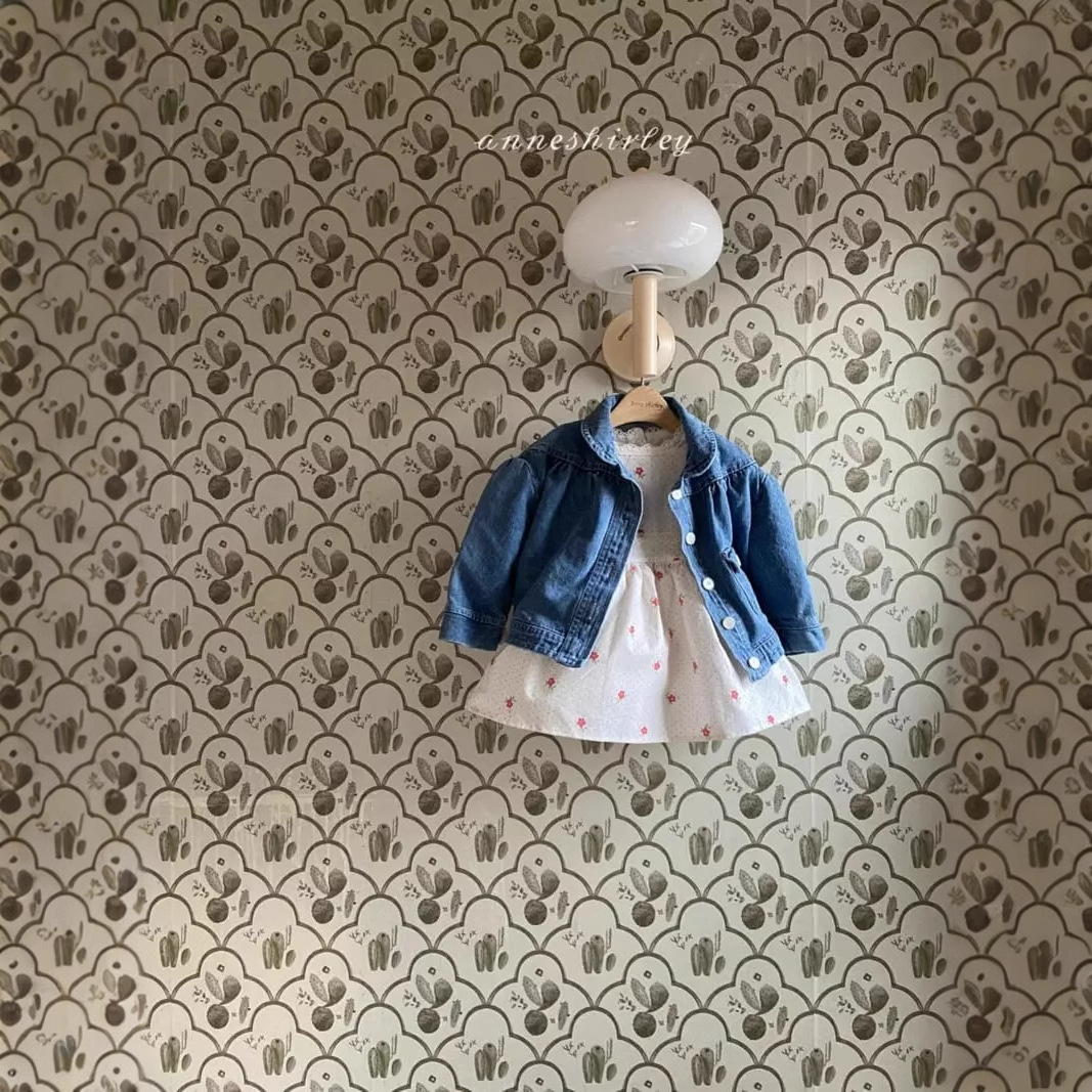 Abrigo de mezclilla para Niñas Ropa de principios de primavera ropa de estilo coreano ropa para niños abrigo de estilo occidental para niñas cardigan de mezclilla para niños abrigo de primavera y otoño