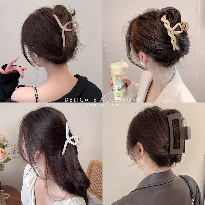 2025 nueva pinza de tiburón, más adecuado para mujeres, horquilla de la parte posterior de la cabeza de verano, pinza de agarre grande, horquilla de tocado