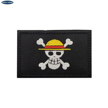 海贼王路飞海盗徽章万圣节卡通刺绣布贴