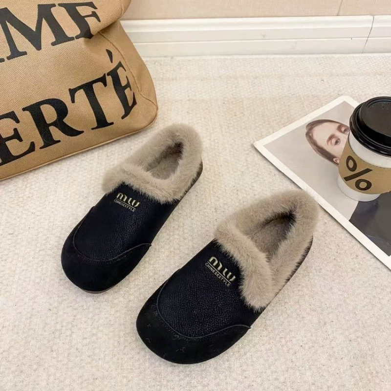 Fleece winter keep warm footwear, wholesale
