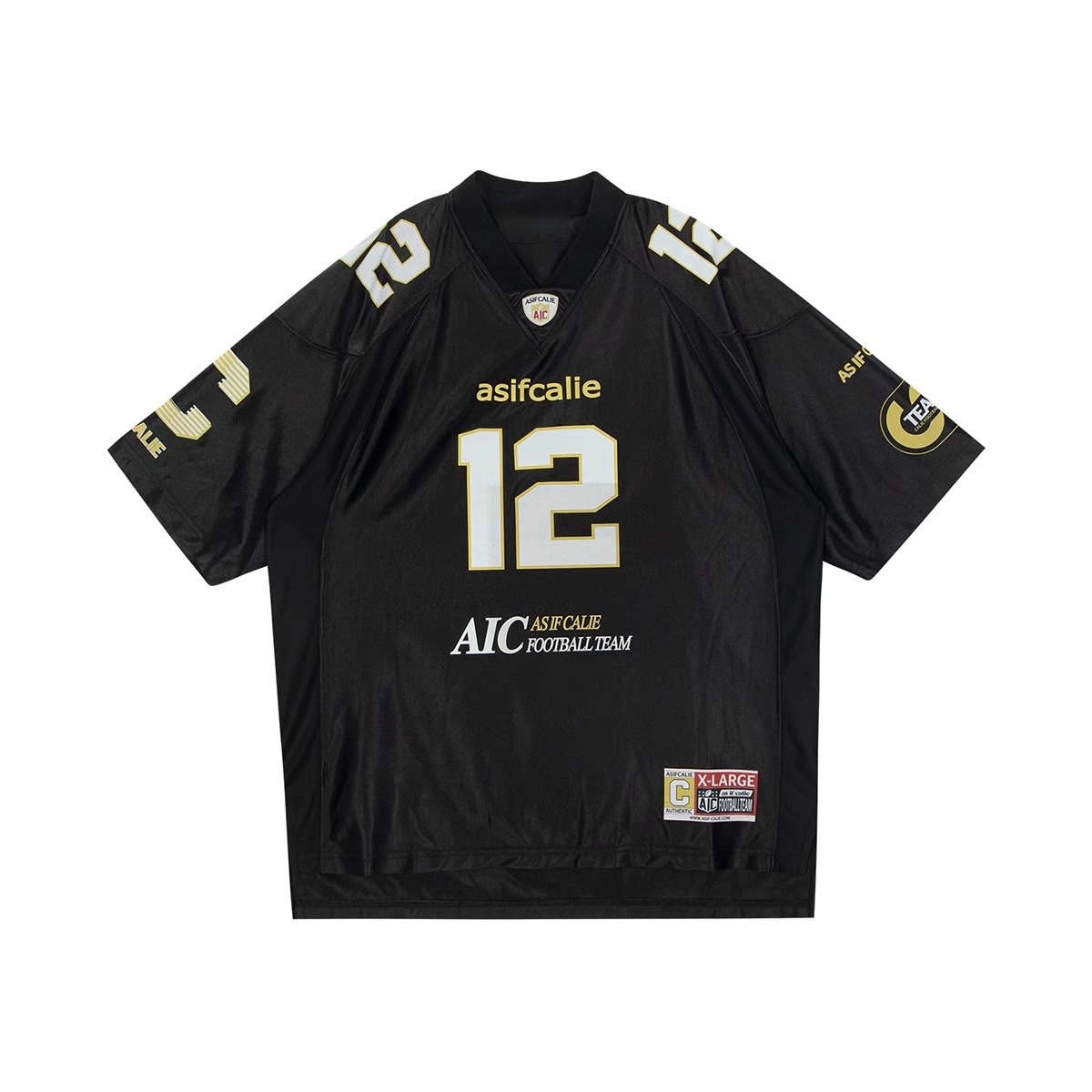 2026 New Versatile Niche American Style Printed Loose Short Sleeve Jersey Street Sports Casual T-Shirt For Men_viptrois.com