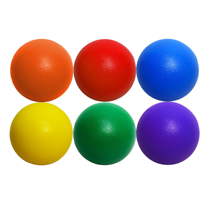 Cross-Border Hot Selling Pu Glossy Ball to Relieve Stress and Vent Solid Sponge Pressure Ball Colorful Foam Elastic Ball
