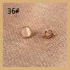 Silver needle, design earrings, retro advanced ear clips, silver 925 sample, cat's eye, trend of season, high-quality style, wholesale