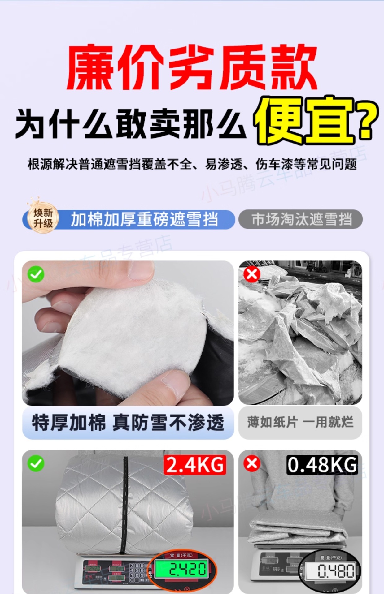 Suitable for Xiaomi Cars, Snow Cover for Front Windshield, Anti-Freeze Half Cover, Car Cover, Anti-Frost Windshield Cover, Anti-Snow Winter Cover