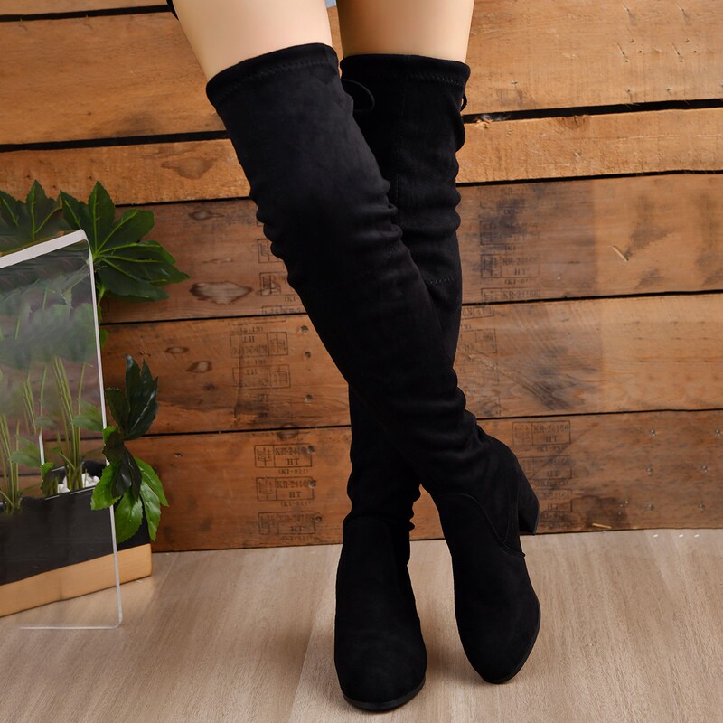 Wish Aliexpress Cross-Border European and American Suede Over-The-Knee Long Boots High-Heeled Women's Boots Large Size Lace-Up Boots in Stock 43 Wish Aliexpress Cross-Border European and American Suede Over-The-Knee Long Boots High-Heeled Women's Boots Large Size Lace-Up Boots in Stock 43