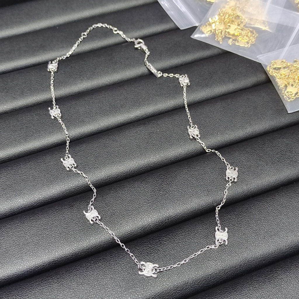 Small platinum necklace