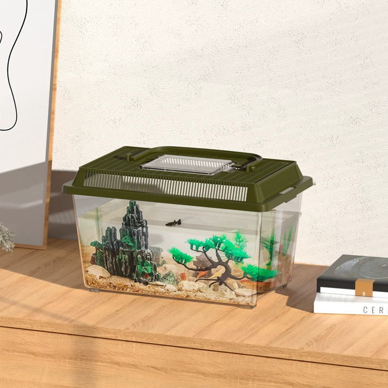 Пластиковый домашний аквариум с черепахой аквариум открытый контейнер для насекомых
