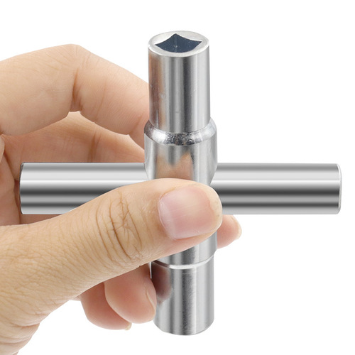 Kitchen household 4-in-1 silver spanner faucet wrench square wrench manual bathroom wrench hardware gadgets
