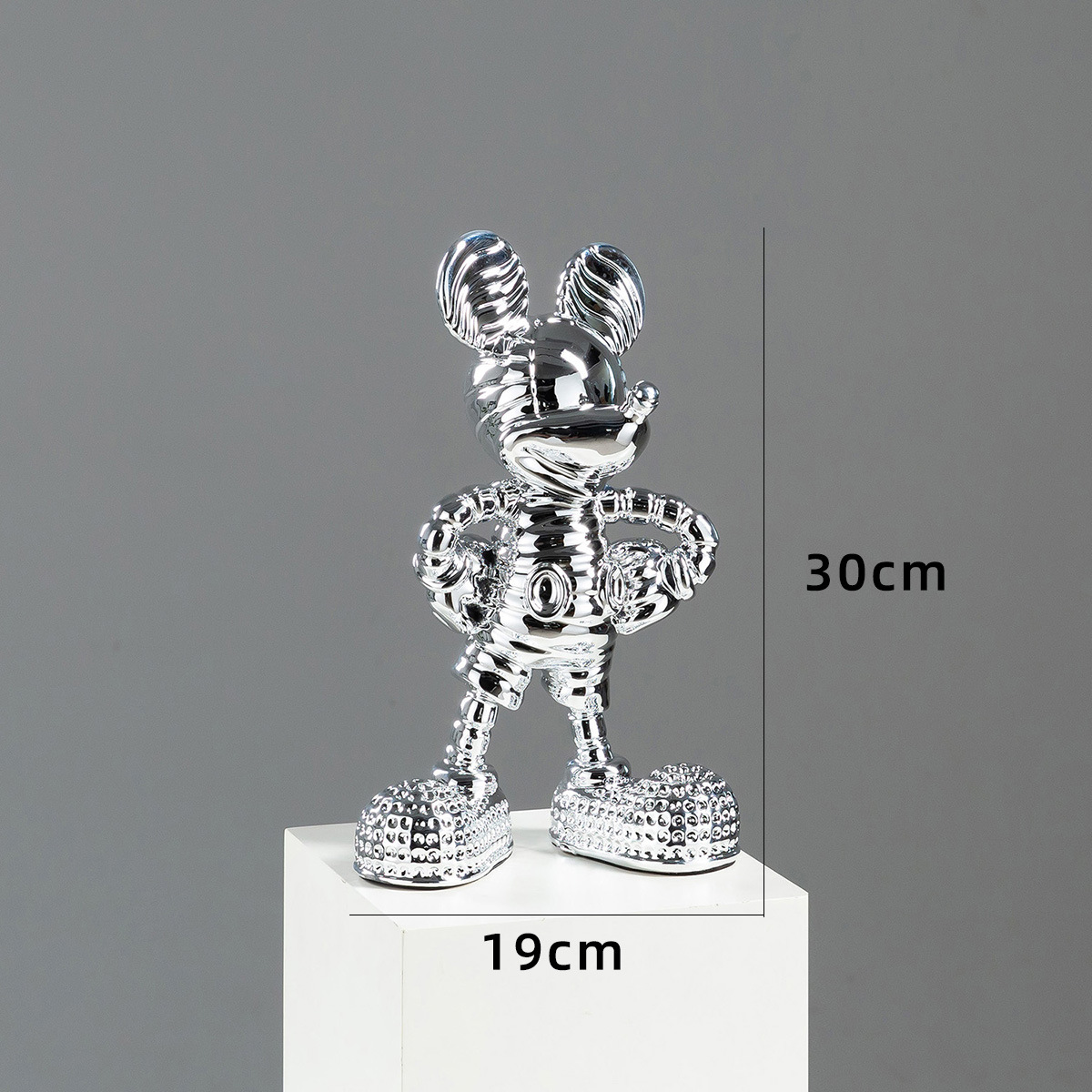 Mickey de plata diamante