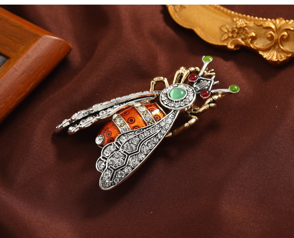 Retro Insect Alloy Enamel Unisex Brooches display picture 7