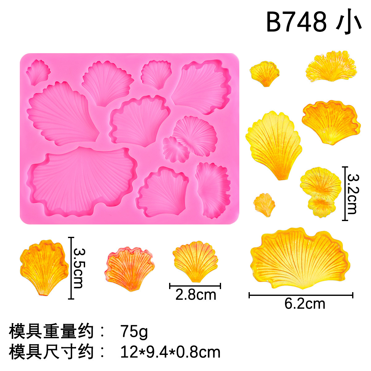 Molde de silicona de hongo hongo molde de chocolate de pastel de fondant de hongo