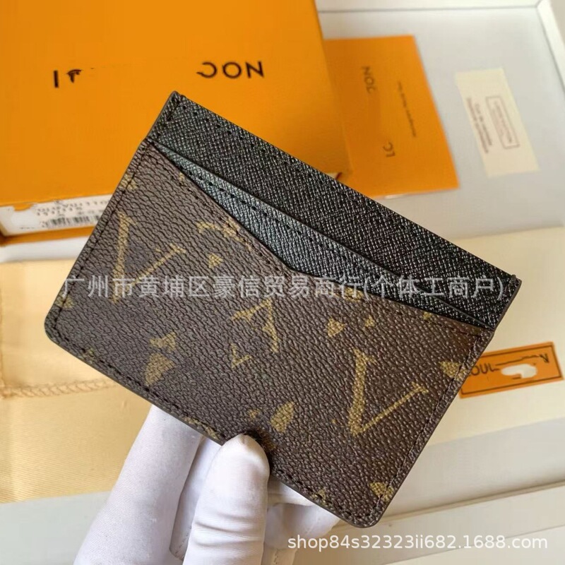 European and American Luxury Card Holder Big-Name Card Holder Ins Coin Purse Classic Multi-Card Slot Bank Card Holder Export New Color Matching