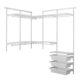 Cross-Border Thickened Rust-Proof Zero-Formaldehyde Multi-Functional Small-Sized Expansion Storage Built-In Wardrobe Metal Wardrobe