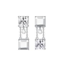 豆豆推荐925银防过敏原创设计不对称小耳钉时尚个性高级感锆石女