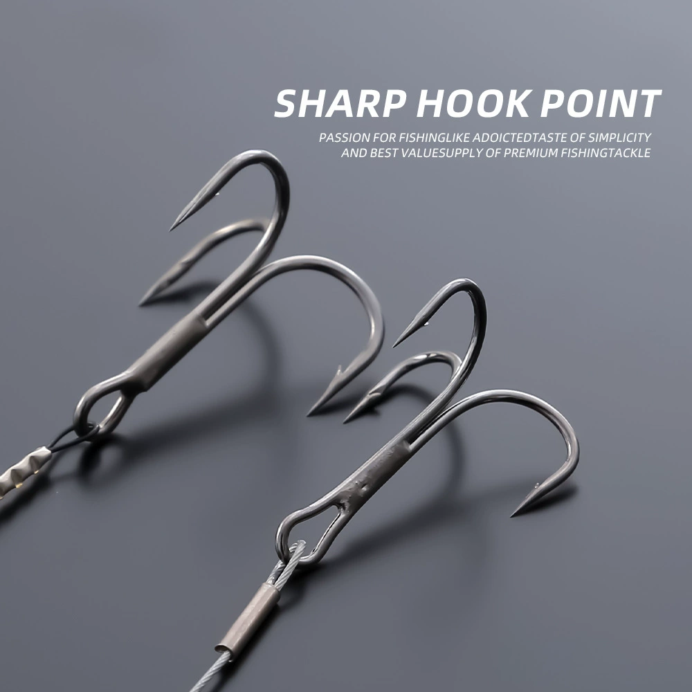 Анкерный крючок Luya с тремя крючками и колючим кончиком крючка, который не расстегивается, морская рыбалка, лодка, рыбалка, трехкрючковое рыболовное снасти, трансграничная торговля