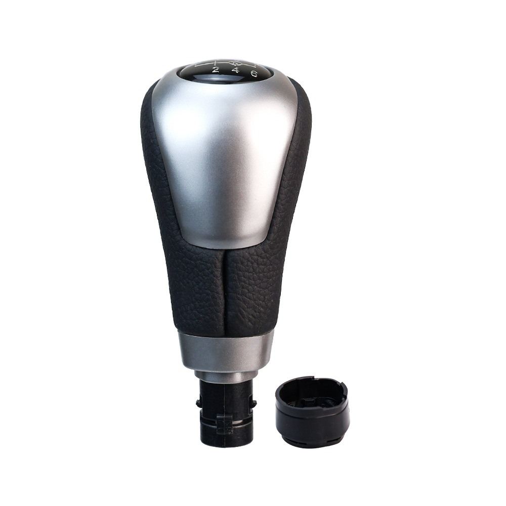 Suitable for Mercedes-Benz W176W246 manual transmission gear shift knob in silver, cabin accessory