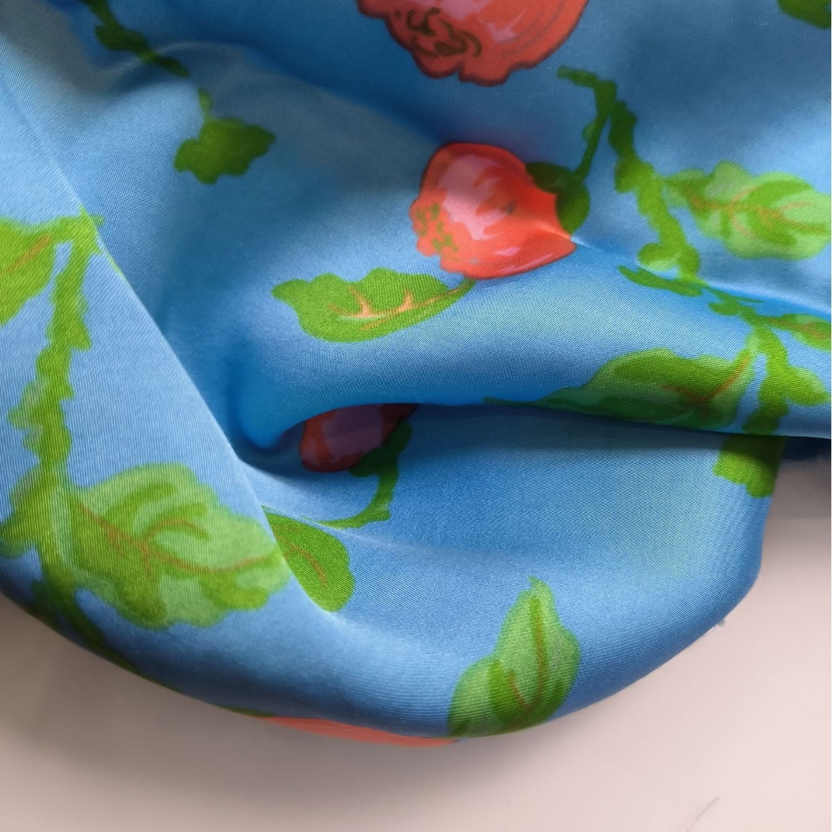 50D人丝人棉缎印花仿真丝面料供应各类人丝人面料