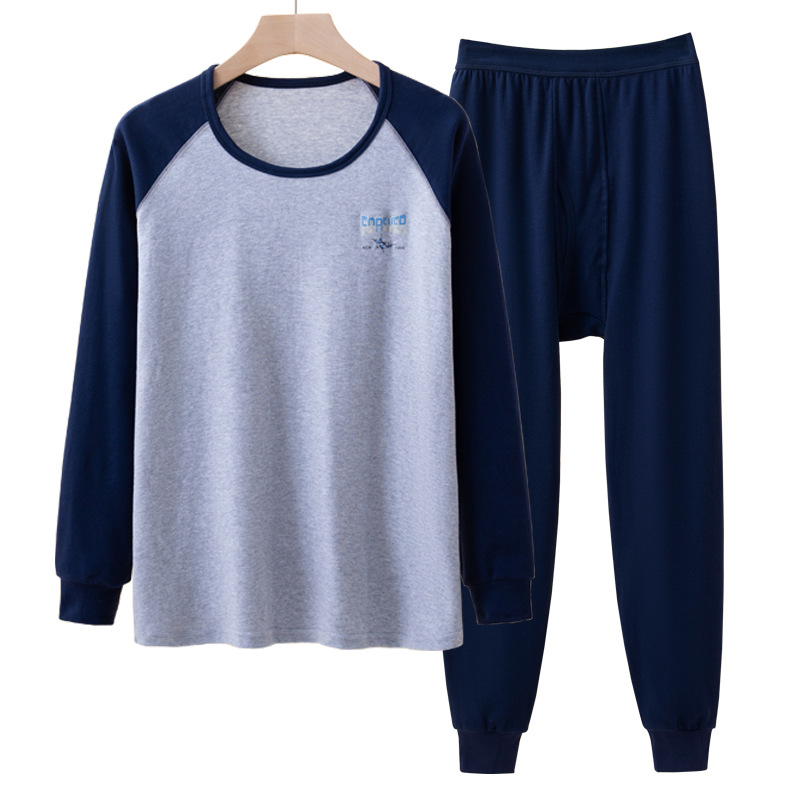 Hombres de caño pantalones de caño algodón, ropa interior caliente para niños de cintura alta, ropa interior de algodón, pantalones de algodón, suéter de algodón