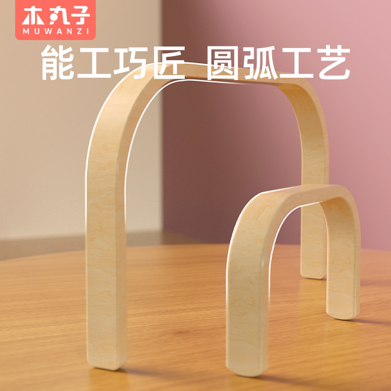 Fábrica directa curva mango de arco accesorios de cesta de madera simple se puede personalizar a petición cesta de verduras multifuncional