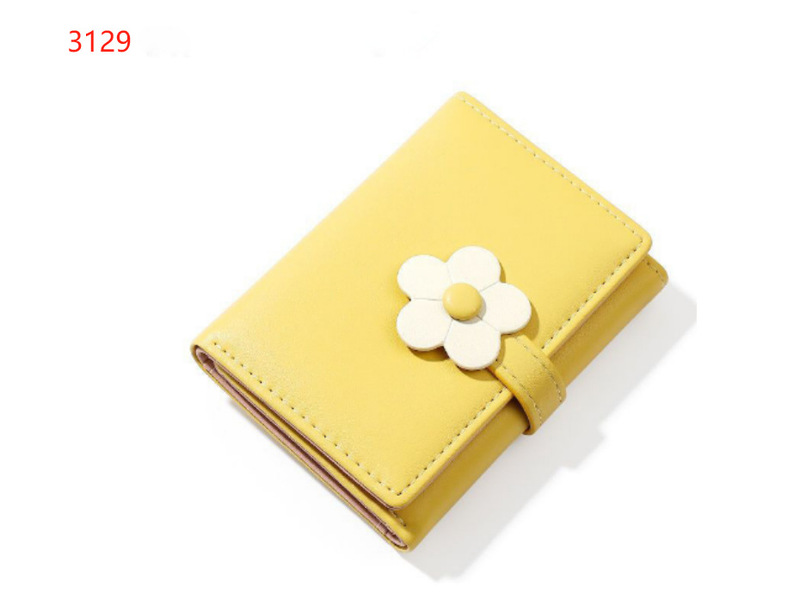 新しいインシンプルでかわいい小さな新鮮な花学生財布韓国ファッションショート 70% off レディース pu 財布|undefined