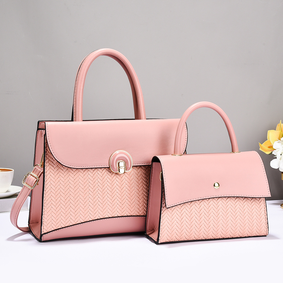 Temperamento versátil nuevo bolso coreano de moda mujer hermoso bolso de hombro bolso de mujer bolso de mujer bolso grande