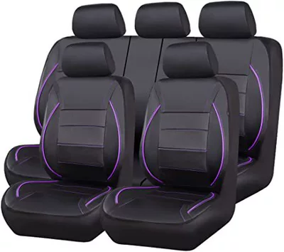 Europe, America, Mexico, and Amazon | Universal seat cover - purple-bar-2-piece-set-single-seat