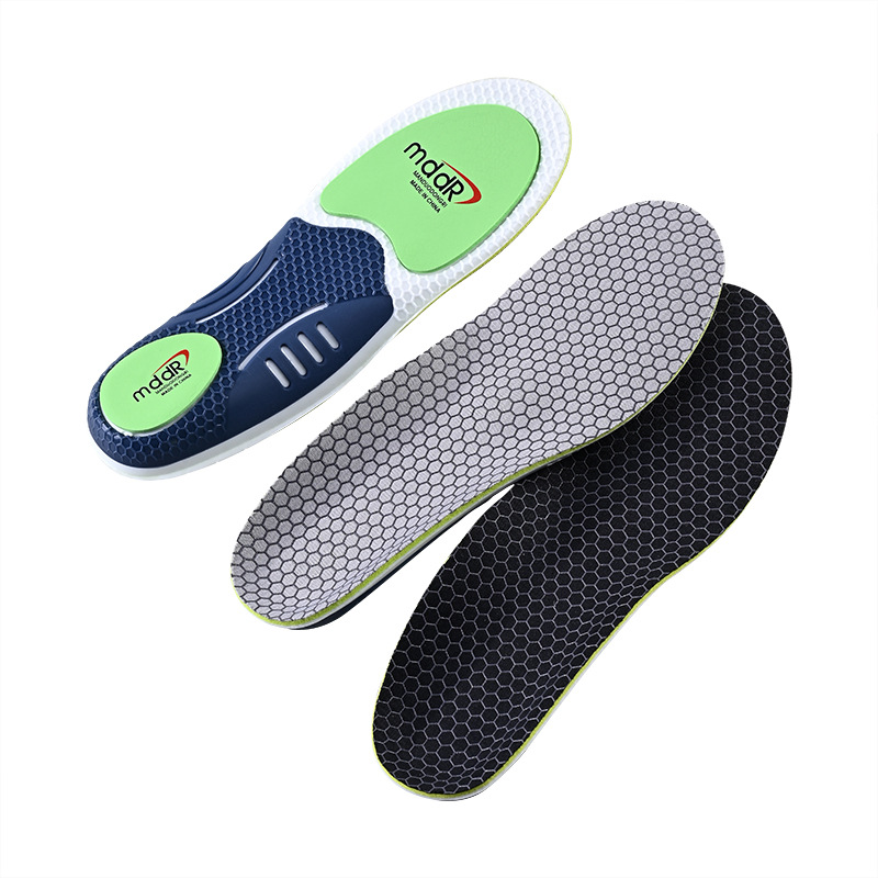 Spot MDDR amortiguador plantilla deportiva ortopedia soporte transpirable alta elasticidad amortiguación zapatillas de baloncesto almohadillas personalizadas