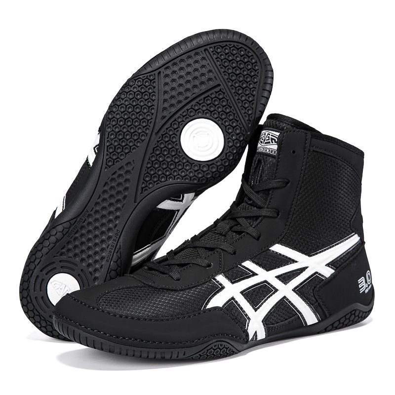 New Professional Wrestling Boxing Shoes Squat Shoes Fighting Sanda Training Shoes Fighting Men and Women Breathable Coach Sports Shoes