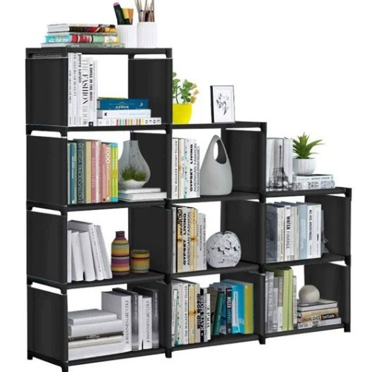 Лтрапециевидные книжные полки многослойные комбинированные вертикальные стойки для детских студенческих книжных шкафов стальные трубы для сборки хранения книжных полок