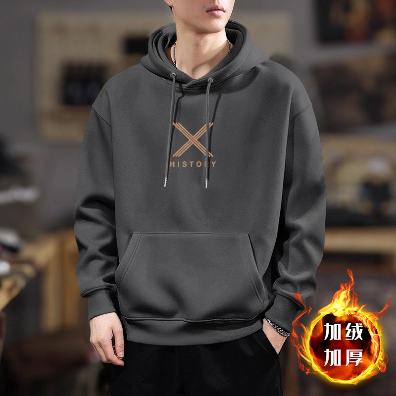 Pesada chaqueta con capuz para niños primavera y otoño estilo americano vintage marca de moda ropa en la cabeza abrigo relajado casual