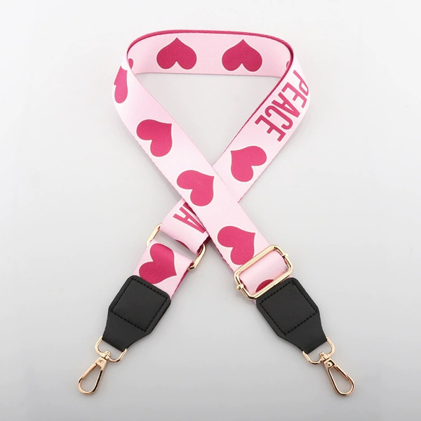 Pink love + black skin + gold buckle