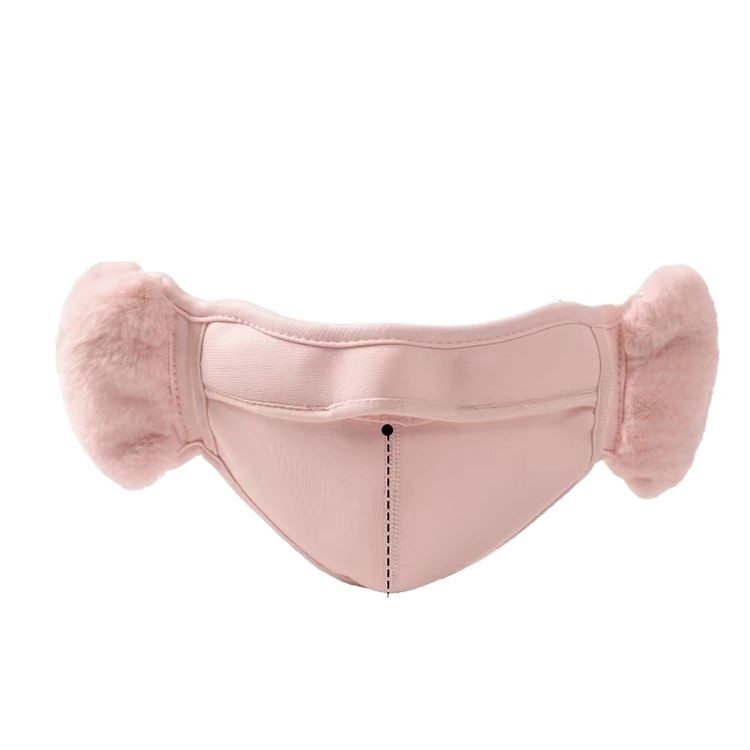 Otoño y invierno nubes máscara de calor 2 - en - 1 peluche protector de orejas hermoso estereoscópico respirado a prueba de frío máscara de oído de calor y peluche