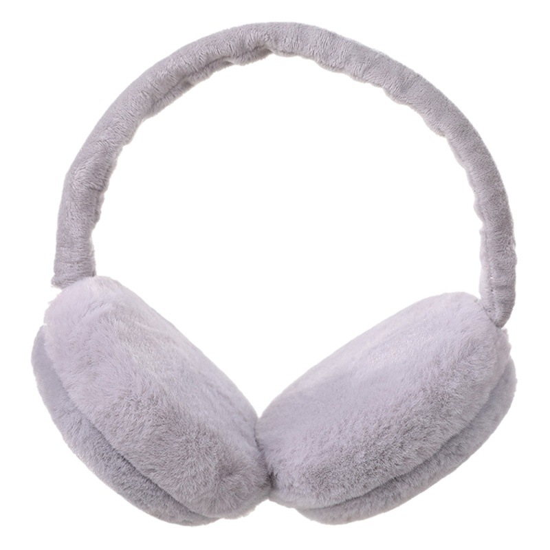 Otoño e invierno plegable hamburguesa orejeras calientes al aire libre portátil hombres y mujeres a prueba de frío anti-congelación lindo felpa orejeras