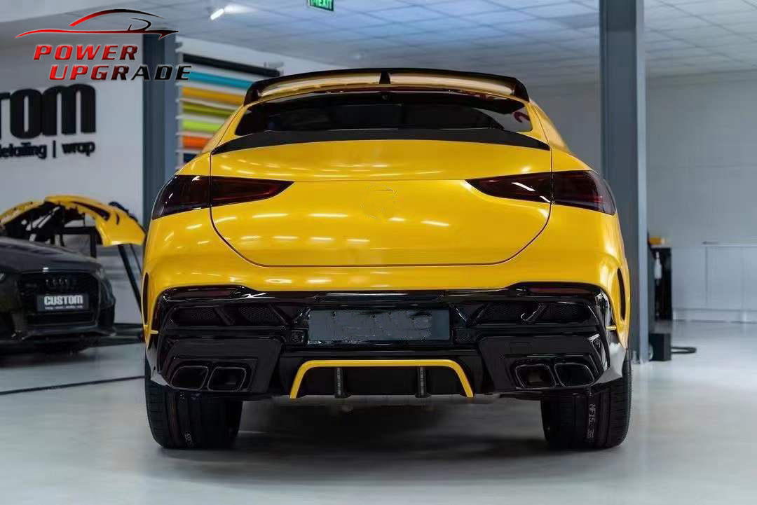 Suitable for Mercedes-Benz Gle Coupe W167 Modified Rear Bumper Carbon Fiber Ld Style Rear Lip Exhaust Pipe Kit