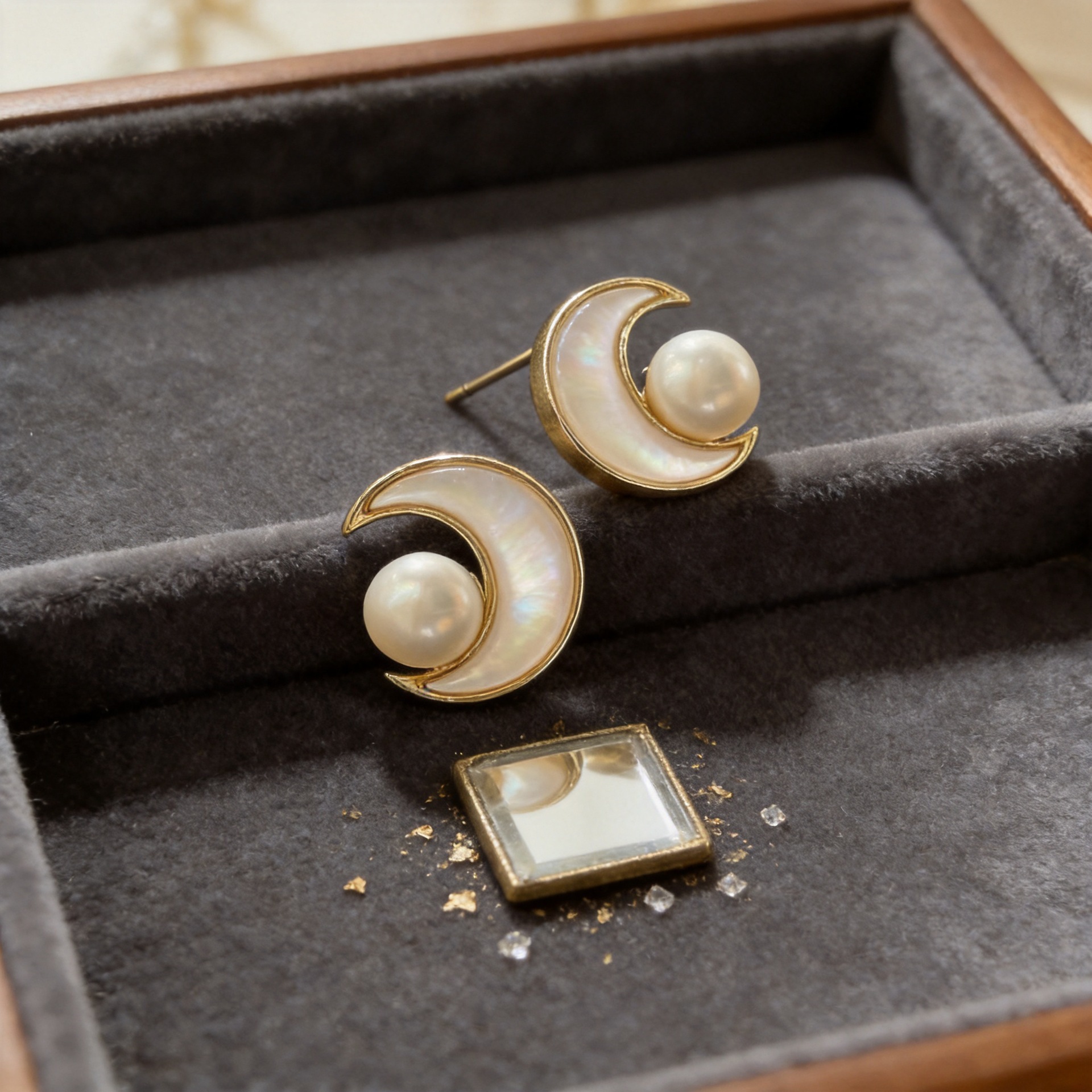 Earrings for Women, New Style S925 Silver Natural Pearl French Retro Pearl Earrings, Niche Earrings, Rings, Necklaces Set