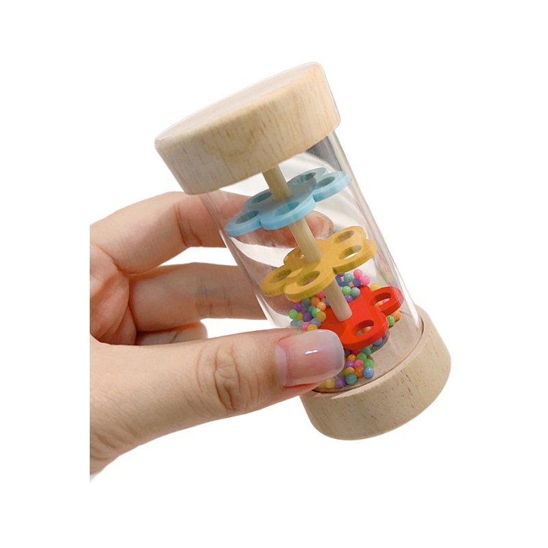 Montessori Enlightenment Music Reloj de arena Tubo de sonido de lluvia Juguete de descompresión Diversión para niños Simulador de sonido de lluvia para calmar a los niños